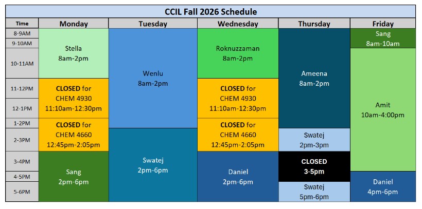 ccil daily schedule