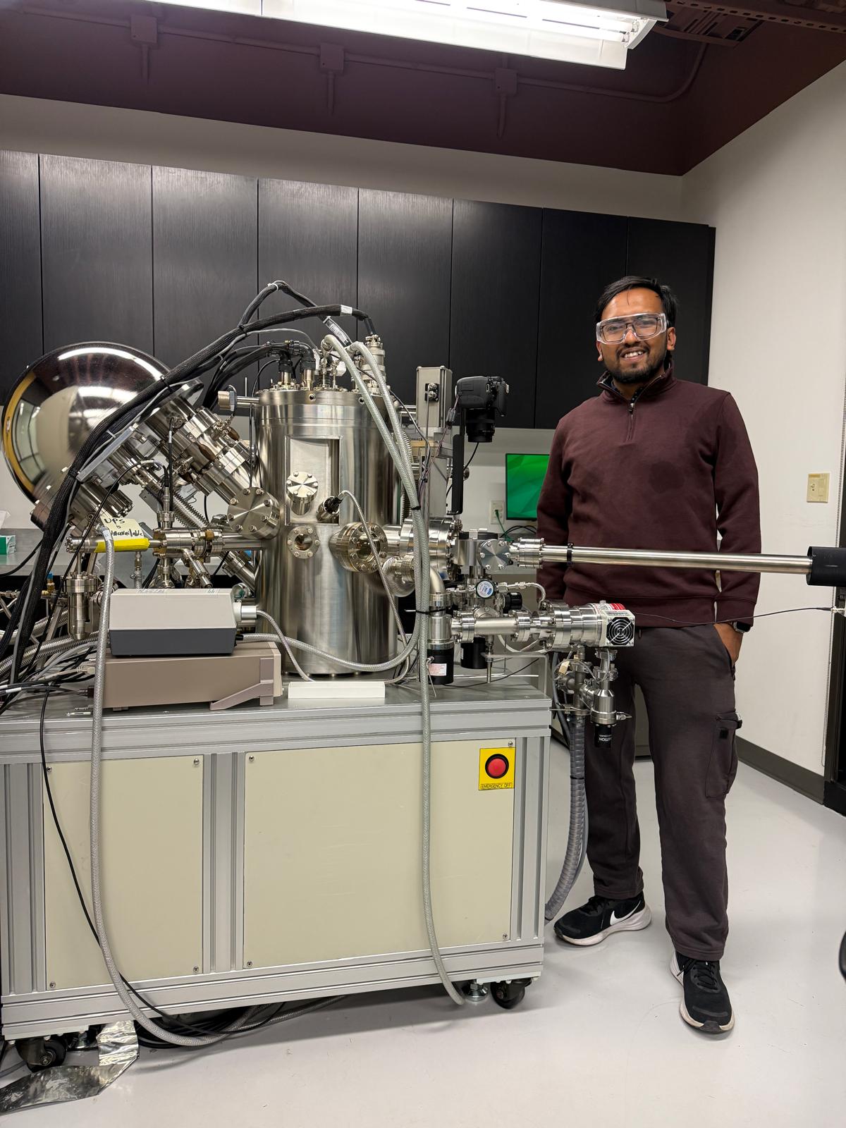 Abdullah in the lab